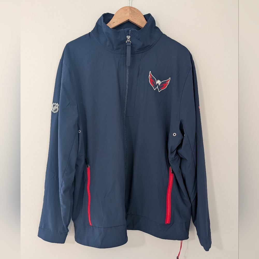 Fanatics Authentic Pro Navy Jacket with Red Logo